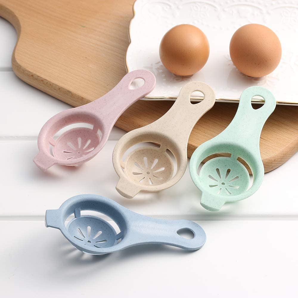 Egg Separator White Yolk Sieving Separates Eggs Wheat Straw Plastic Tools For Kitchen Convenience Dining Cooking Accessories