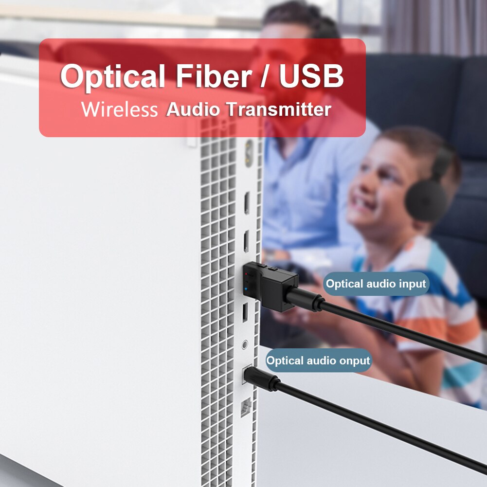 SW03 Bluetooth-compatible Audio Transmitter USB Optical for Nintendo Switch PC PS5 PS4 Xbox Audio USB Dongle Wireless Adapter