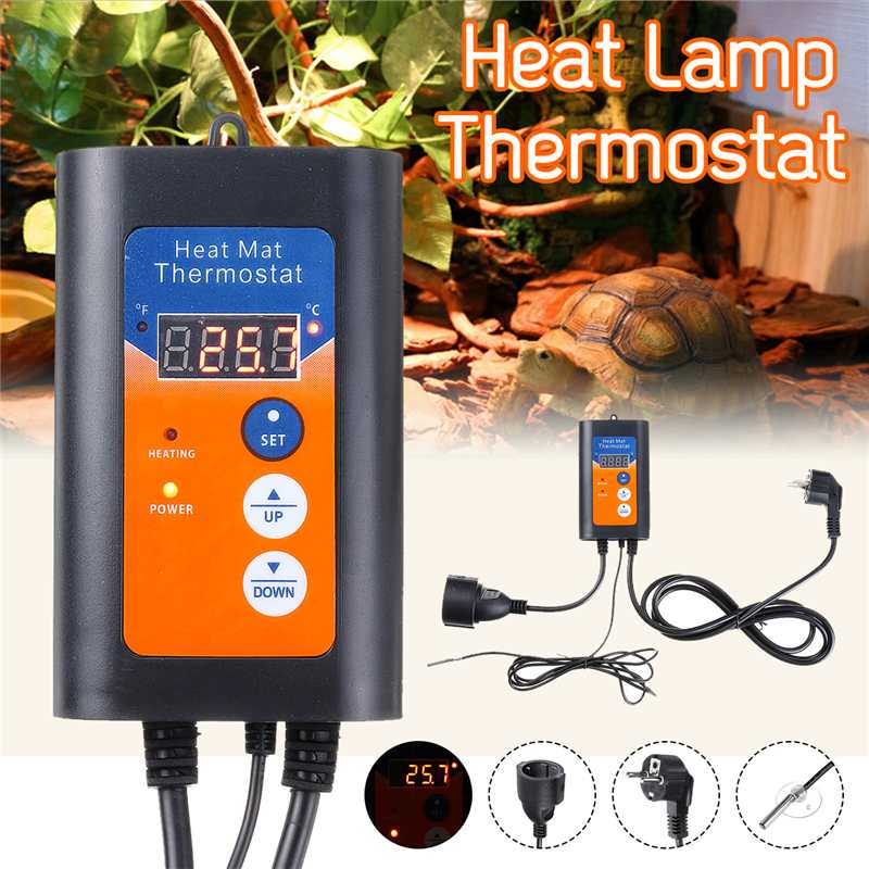 220v 1000w anläggning växthus digital temperaturregulator intelligent temperaturkontroll regulator husdjur termostat enhet