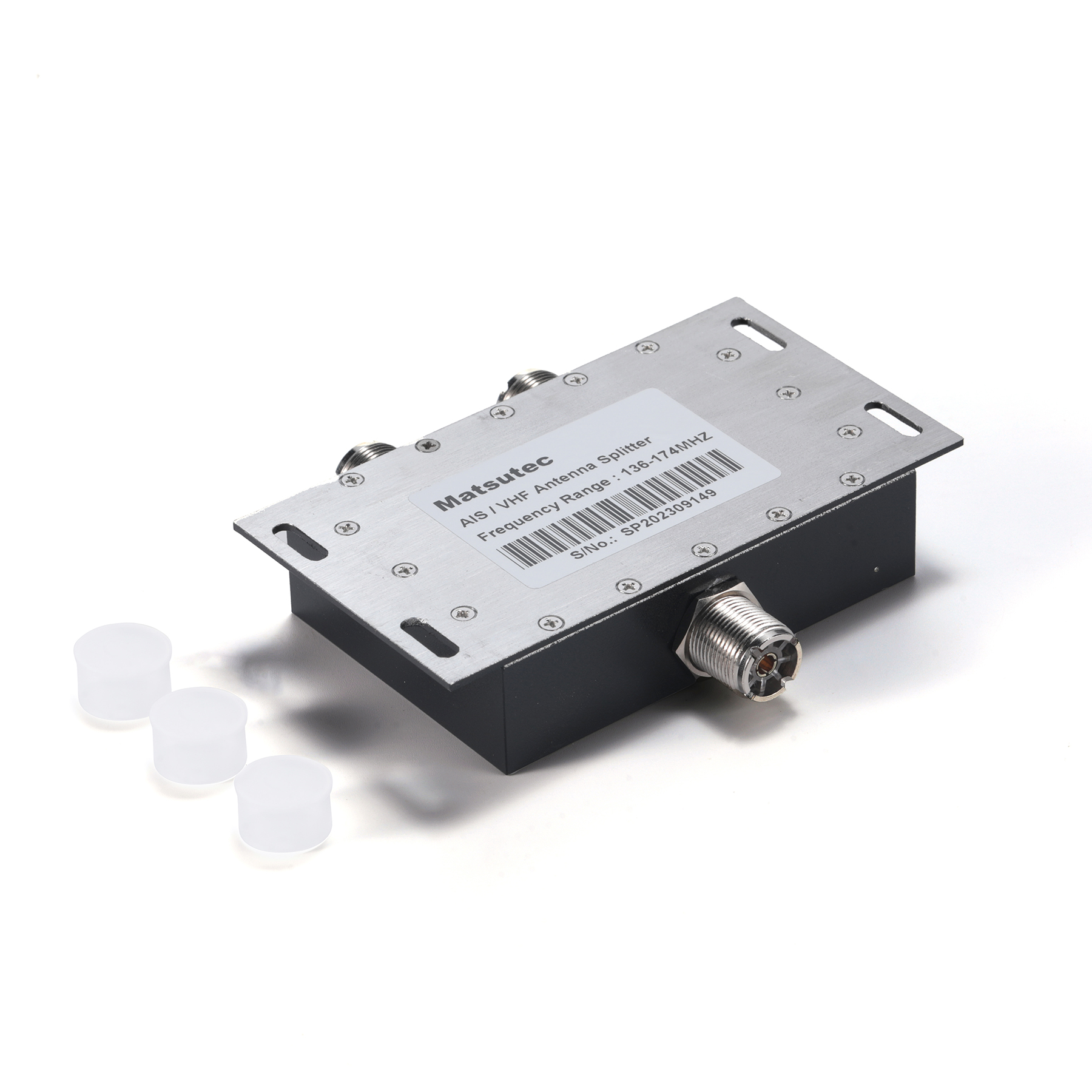 Matsutec MA-Splitter VHF splitter Two way VHF antenna power splitter 136-174MHz Power Divider Splitter for Radio Repeater Power