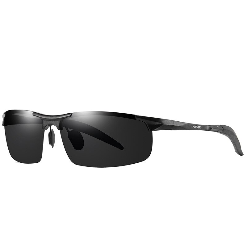 Zonnebril met aluminium magnesium montuur, gepolariseerde hd-veiligheidsbril voor bestuurders, outdoor strand surfbril, fietsbril, winddichte bril: C1