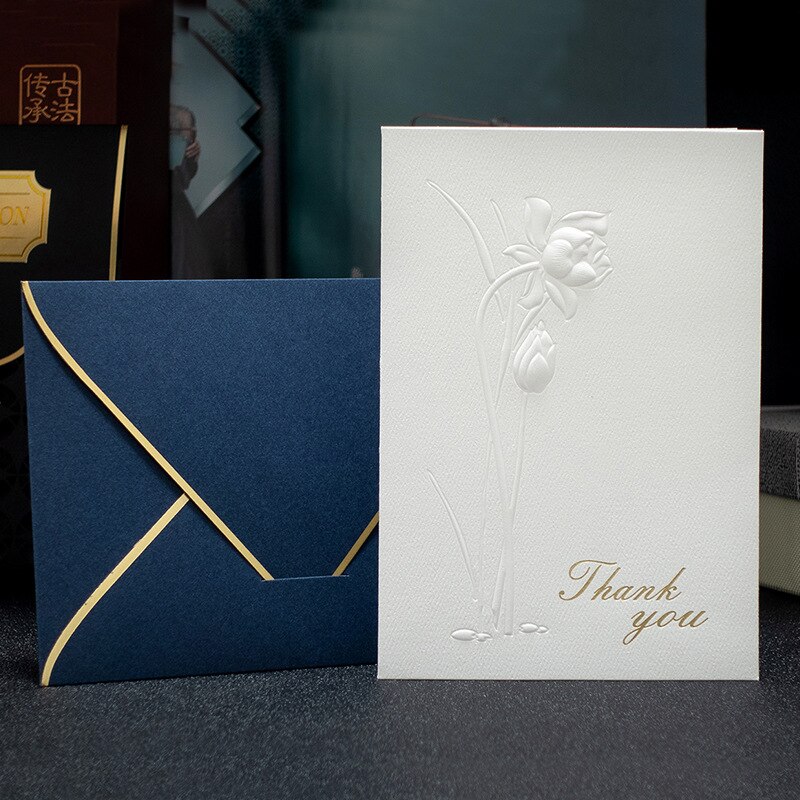 DIY handcrafted blessing card Thanksgiving card high-end birthday card greeting card Year greeting card: K6(5pcs)