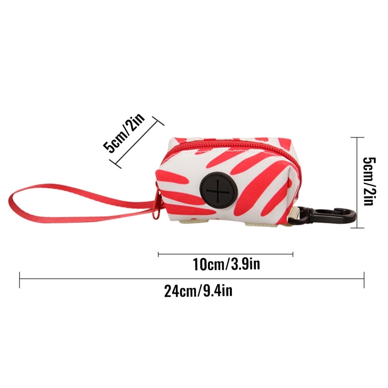 D0AD Dog Poop Bag Holder Eco-Friendly Dog Waste Bag Dispenser Dog Supplies Waste Bags Holder Outdoor with Carabiner