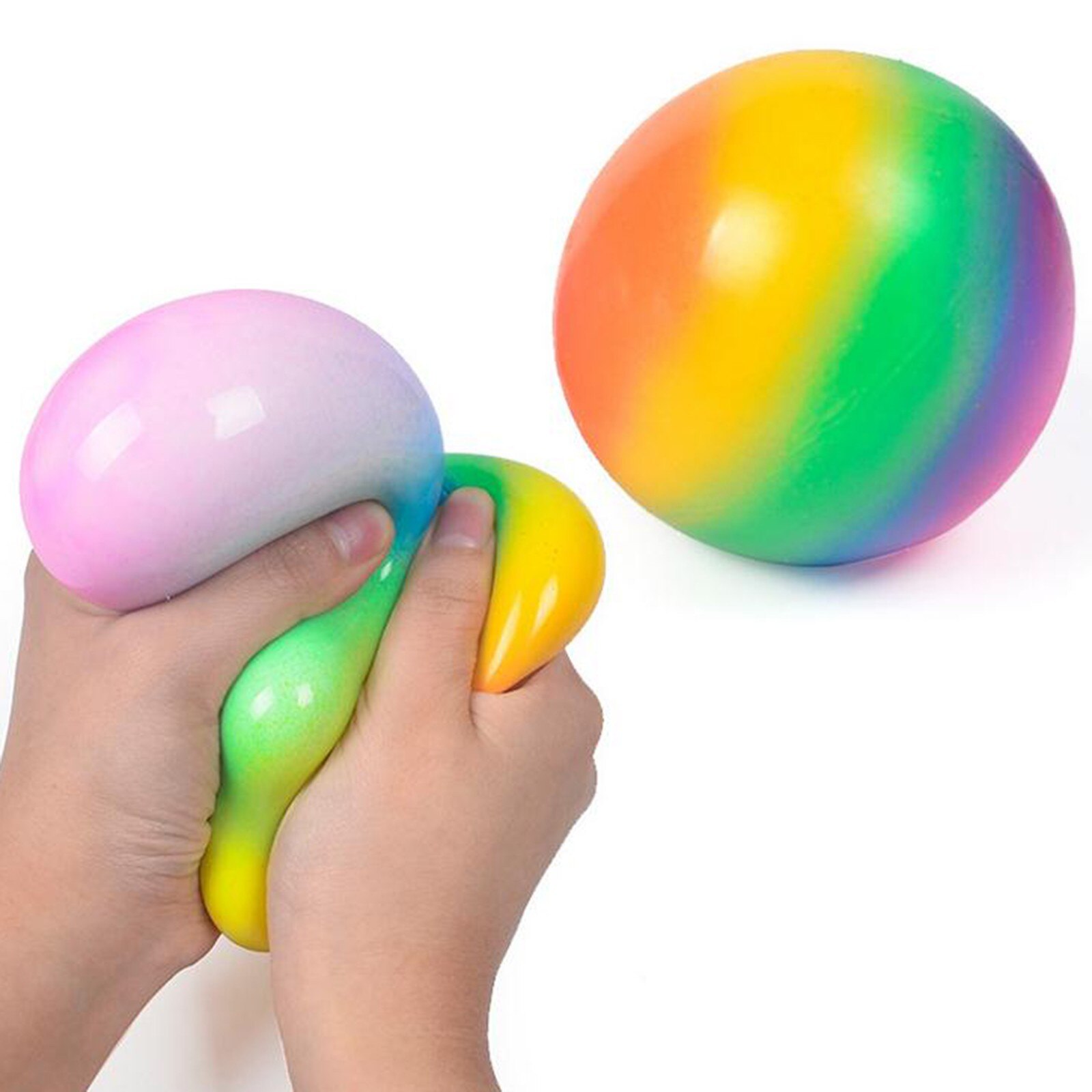 Colorful Vent Ball Decompression Toy Men And Women Decompression Toy Squishies Slow Rising Stress Relief Squeeze Toys: B