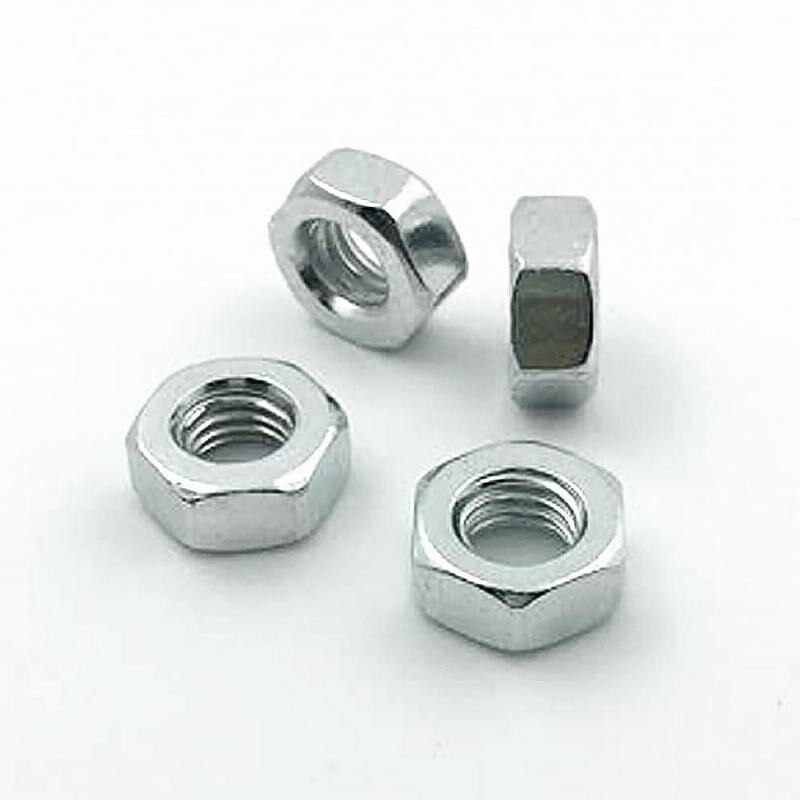 10pcs M2 M3 M4 M5 M6 M8 M10 M12 Hex Full Nut Hexagon Nuts Din 304 Steel Lock Nut