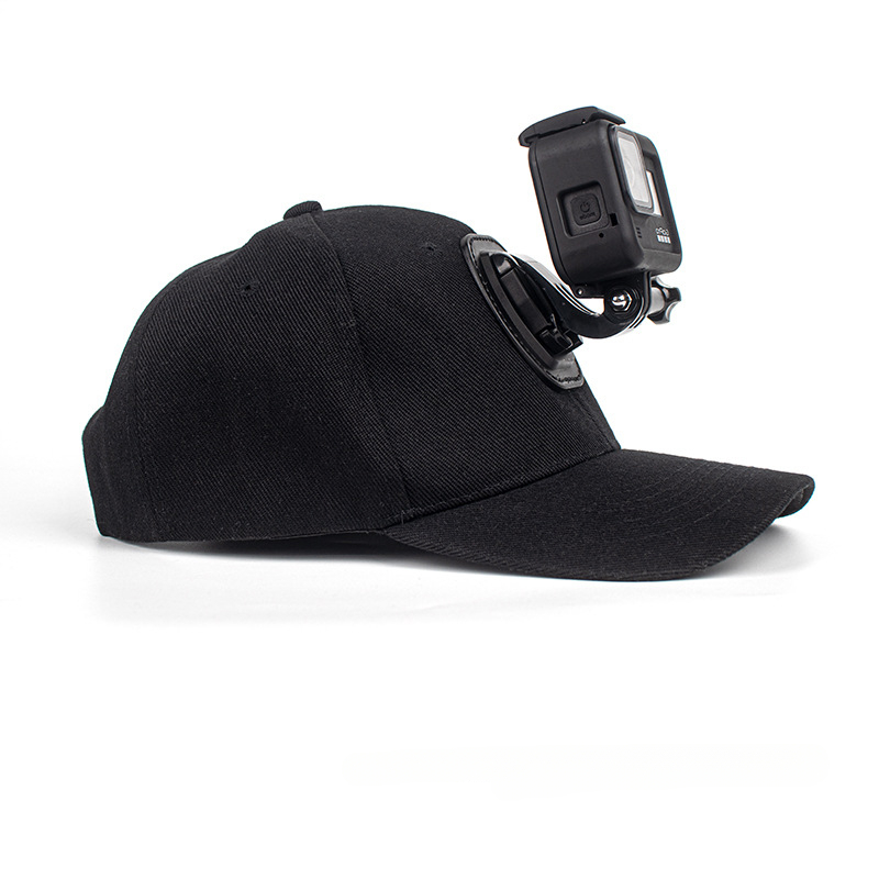 Gorra de lona ajustable para el sol para Gopro Hero 12 11 10 9 8 7 6 5 insta360 x3 cámara de acción Yi 4K DJI OSMO cámara de acción deportiva