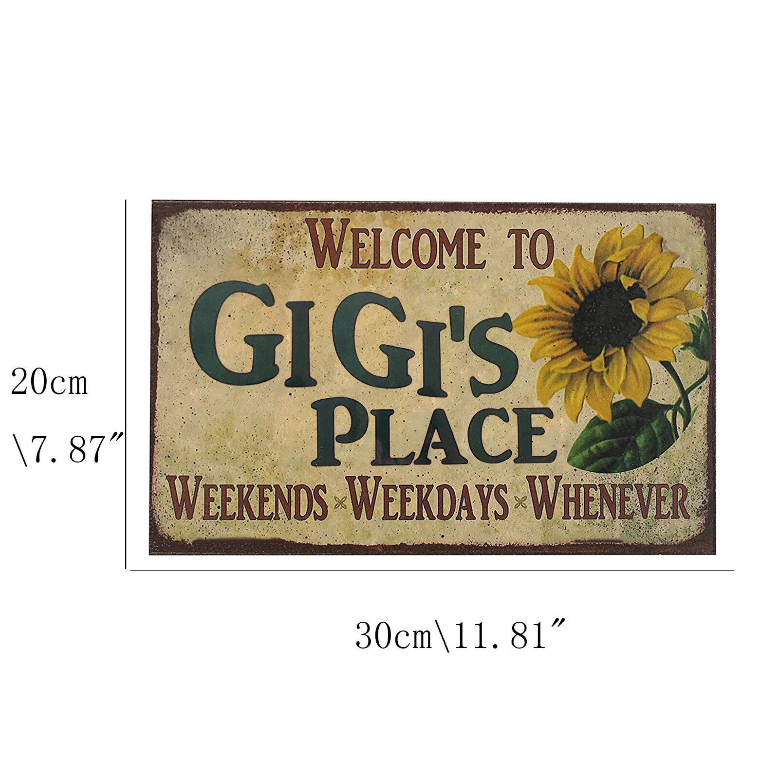 Retro Style Signage Sogan Wall Sign Wrought Iron Signage Decoration Decorative Painting For Pub Bar Restaurant Cafe #t1p