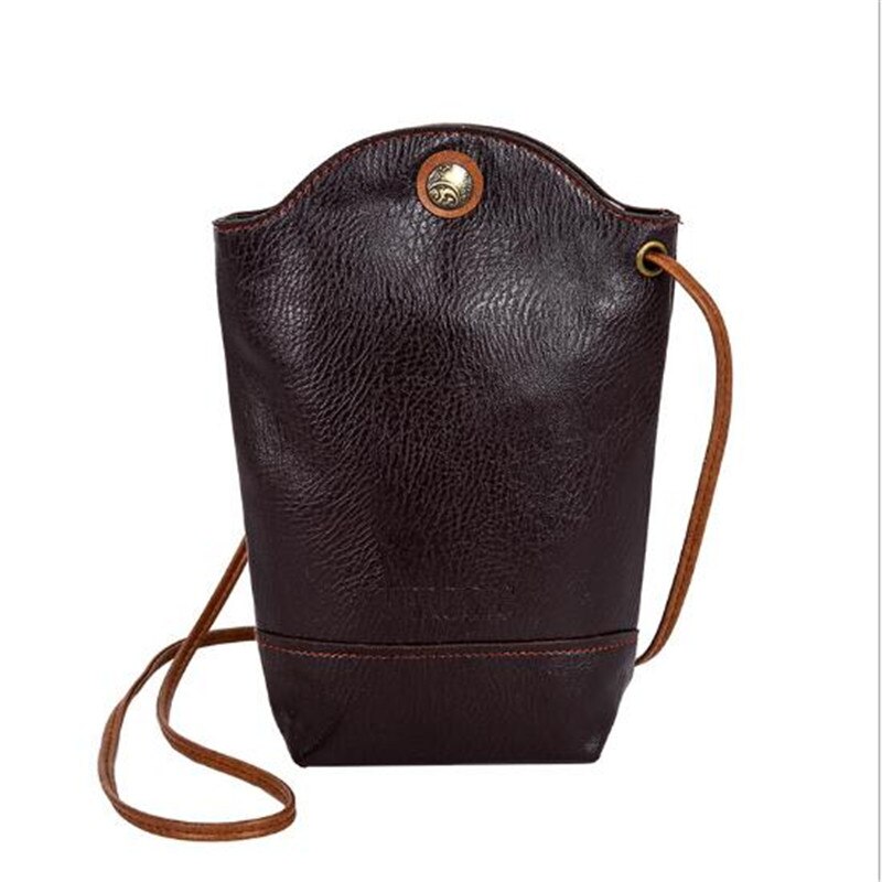 Damska torba na telefon komórkowy Kobiece torby na ramię posłaniec Crossbody retro Pu Skórzane torby mini torebki 2020 Nowość: ciemny purpurowy