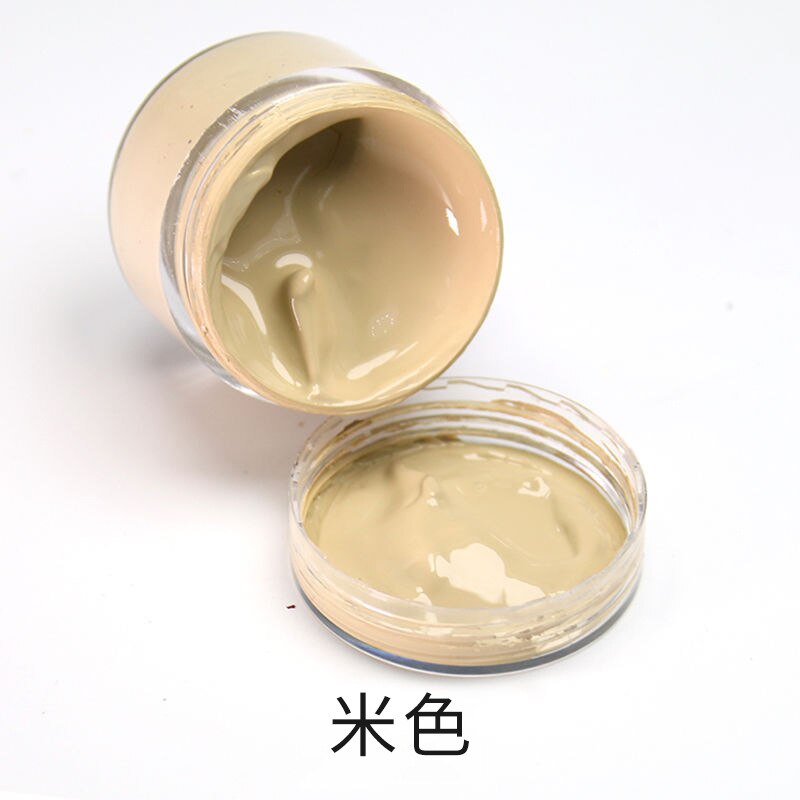 Pintura aceitosa de tinte de cuero, 32 colores, 30ml, para manualidades, bolso de cuero, reparación de zapatos, sofá, pasta de Color adicional: Beige