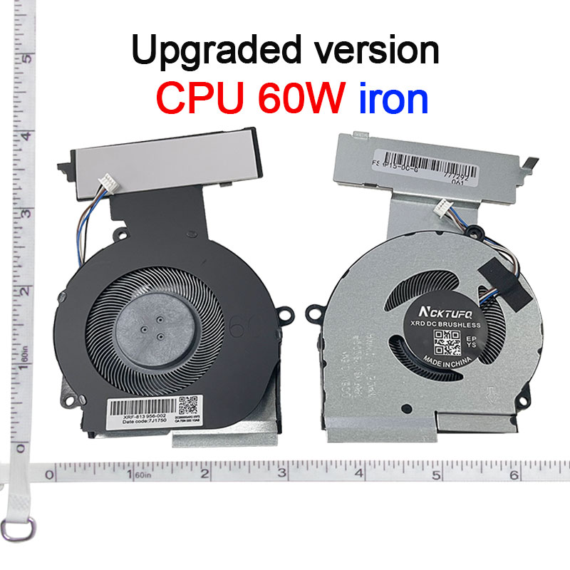 Laptop cpu gpu kylfläkt för hp omen 4 pro 15- dc tpn -q211 15-dc0011nr 15-dc0025ca l30203-001 l30204-001: Rosa