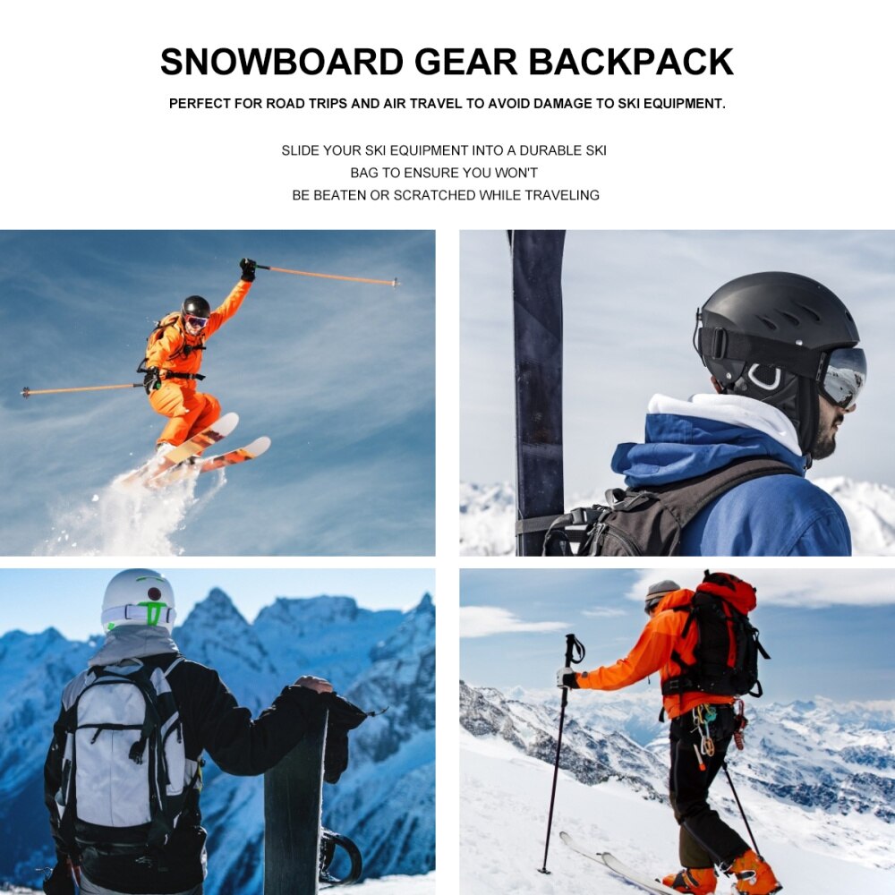 Pokrowiec na Snowboard torba na deskę snowboardową torba sportowa na narty Snowboard pokrywa ochronna (czarny)