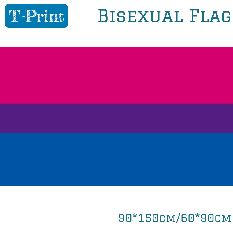 60*90CM Banner Vliegende 150*90cm Vlag Biseksuele Pride Vlag LGBT