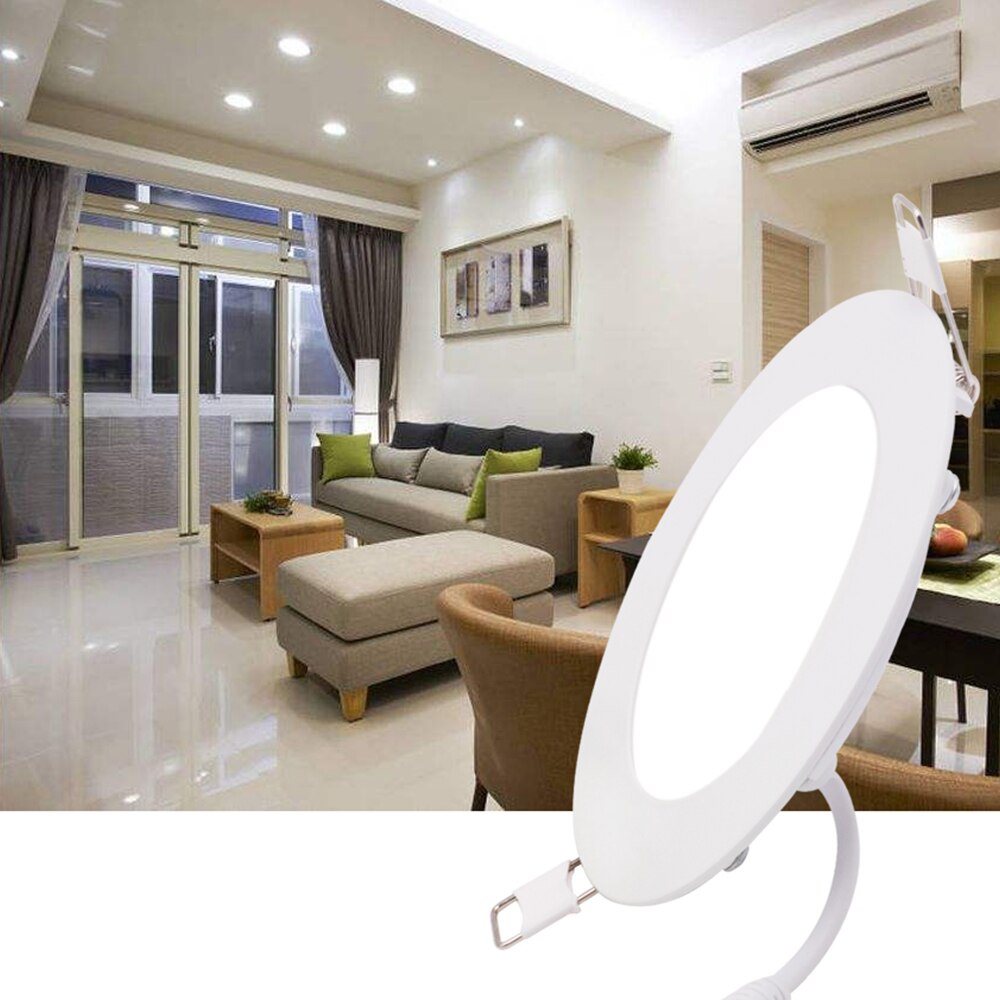 Led ner ljus panel ljus vit varm vit tak panel lampa 3w 6w 9w 12w 15w 25w led belysning för heminredning