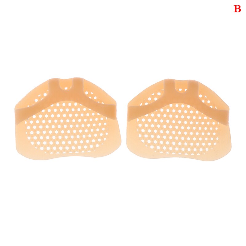 1 Paar Inlegzolen Voorvoet Pads Voor Vrouwen Hoge Hak Schoenen Voet Blister Care Tenen Insert Pad Siliconen Gel Binnenzool Pijn relief: B