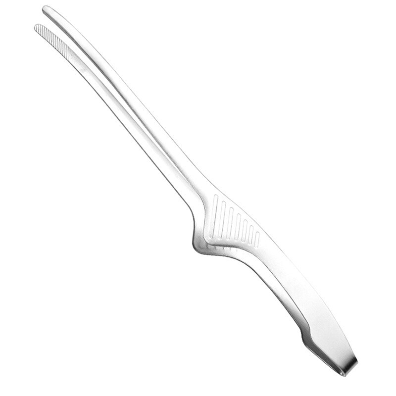 Edelstahl Goldene Lebensmittel Zange Japanischen Grill Koreanische Grill Zange Bbq Steak Zange Küche Spielereien: Silber- Spitze Clip
