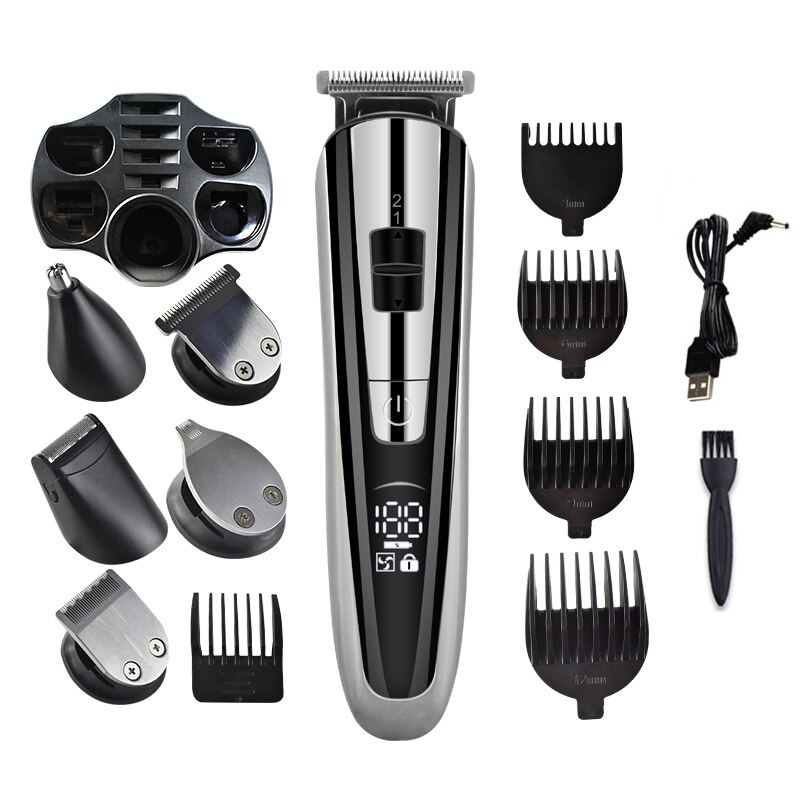 Kemei KM2600 poderoso aparador de pêlos elétrico máquina de barbear cabelo máquina de cortar cabelo profissional corte de cabelo barba barbeador elétrico 5: RFC1611