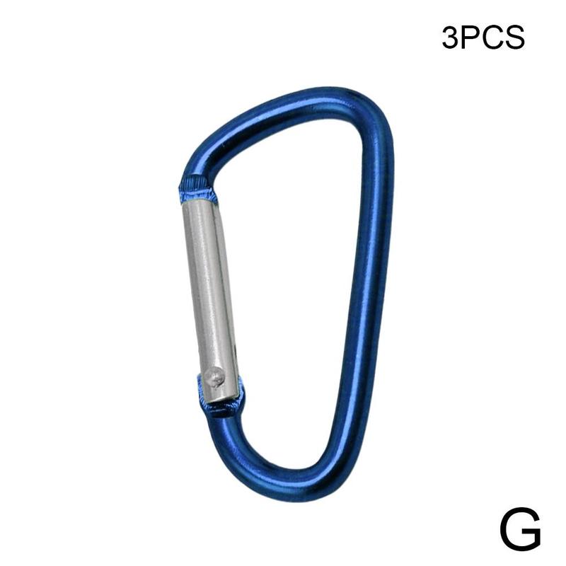 D Clip Carabiner Snap Spring Clasp Hook Keyring Camping Small Keyring Snap Karabiner Carabiner Carabina Hook Locking Clip H5Y1: G