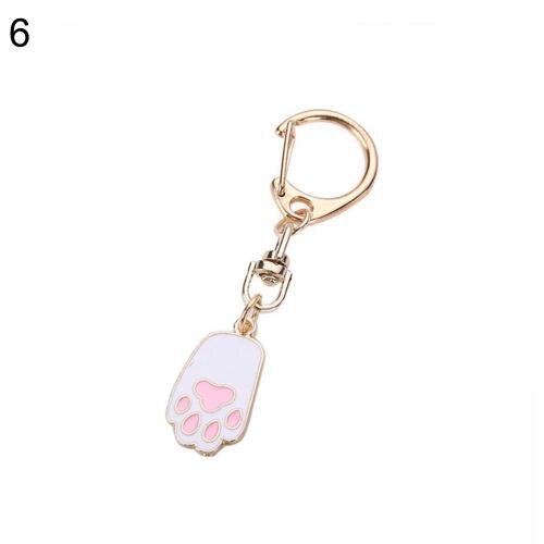 Llavero pequeño con de zanahoria, gato, pata de conejo, conejo, zanahoria, llavero de coche, colgante, bolsa, adorno, Decoración, de gato: 6