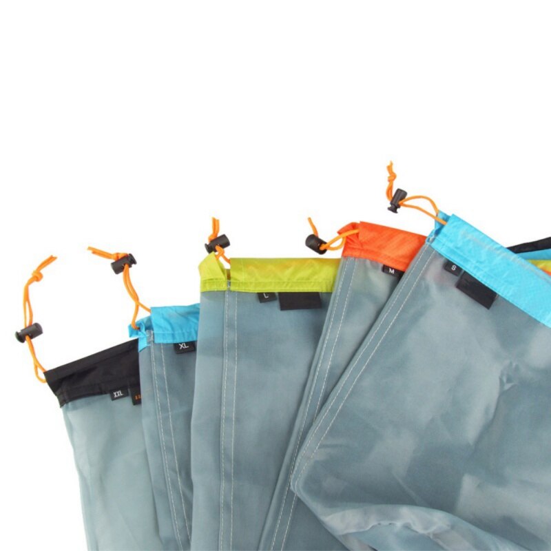 Strengthen Nylon Mesh Material Travel Storage Bag OPP Resealable Poly Bag Lightweight Portable Storage Bag Nylon Mesh Multi Tool