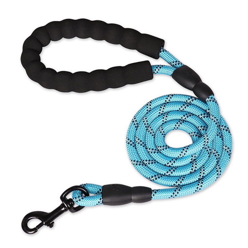 1.5M Nylon Training Hondenlijn Lead Huisdier Trekkabel Leash Voor Onderwijs Camping Achtertuin Hond Pet Wandelen Running Jogging lood: Blauw / 1X150cm