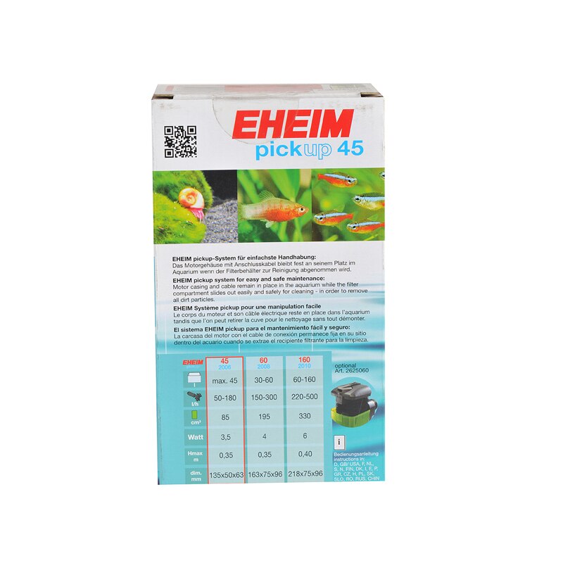 EHEIM PICKUP 45 INTERNAL FILTER FRESH WATER PICK-UP AQUARIUM FISH TANK INTERNAL FILTER