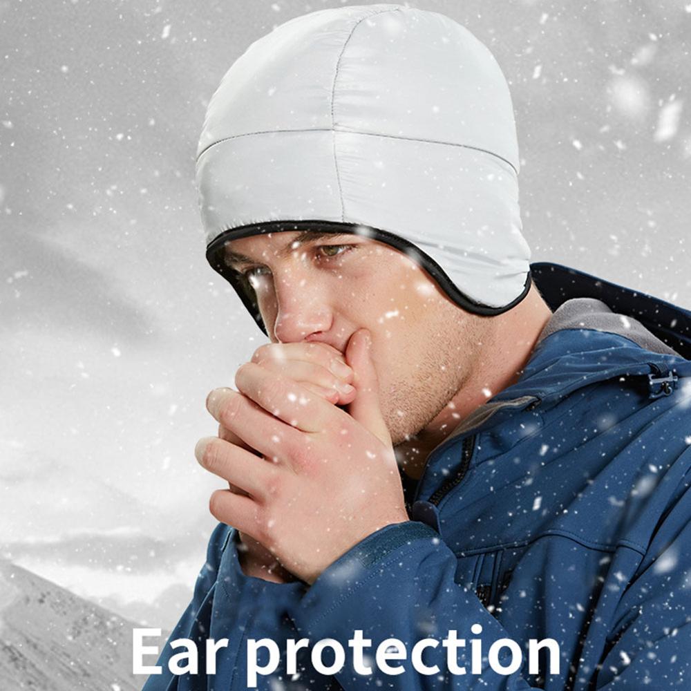 Utomhus varm hatt skidåkning cykling sport hatt vattentät och vindtät hörselskydd all inclusive varm huva hatt vinter hatt