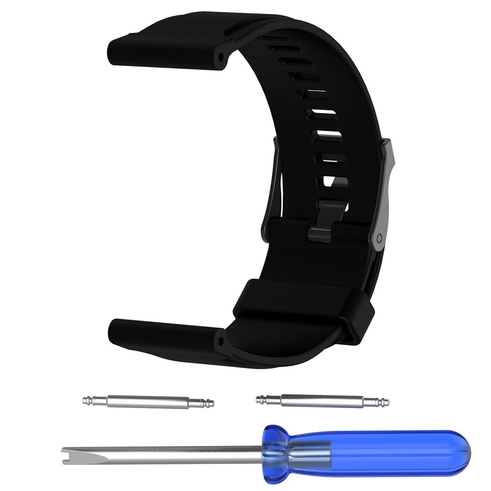 Correa de reloj para Suunto Traverse, correa de repuesto para exteriores, pulsera deportiva para Suunto Traverse, accesorios de reloj inteligente: Black