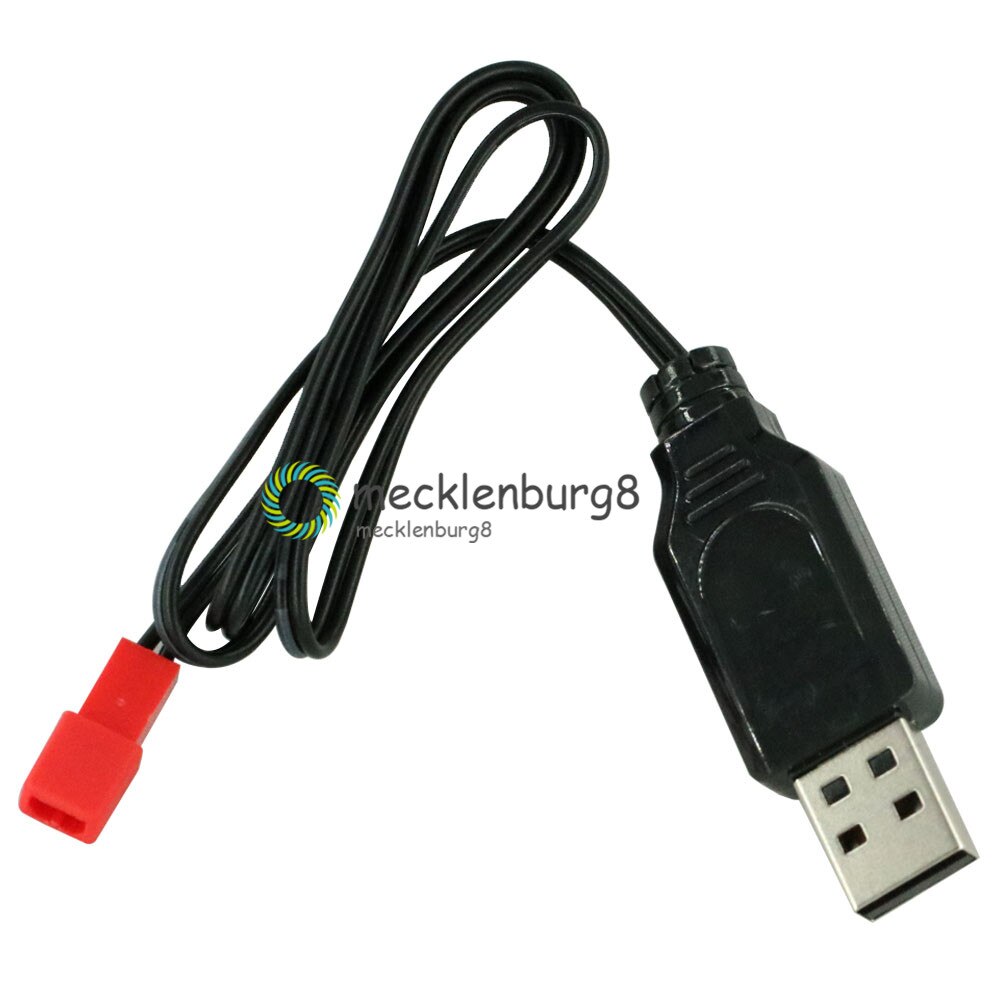 3.7V 500mA Uitgang 1S Lipo Lithium Batterij Usb-kabel Lader Rood JST Vrouwelijke Hoofd voor Lipo Batterij