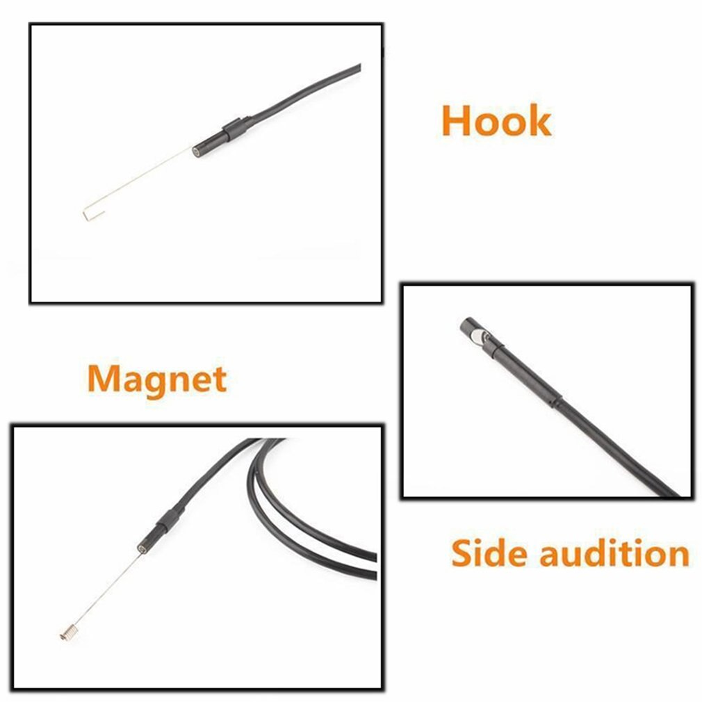 1M 1.5M 5.5mm 7mm Endoscoop Camera Flexibele IP67 Waterdichte Inspectie Borescope Camera voor Android PC Notebook 6LEDs Verstelbare