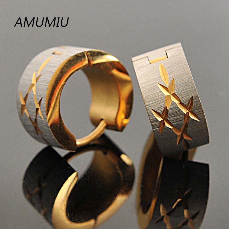 Amumiu venda quente!! Punk aço inoxidável masculino parafuso prisioneiro brincos moda jóias femininas atacado ke015: 6