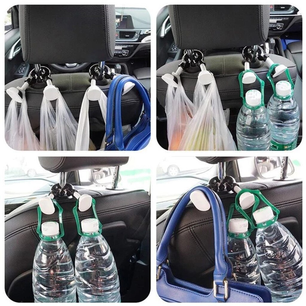 Car Vehicle Back Seat Headrest Organizer Hanger Storage Hook for Groceries Bag Handbag Durable Hooks Hanger Holder For Bag