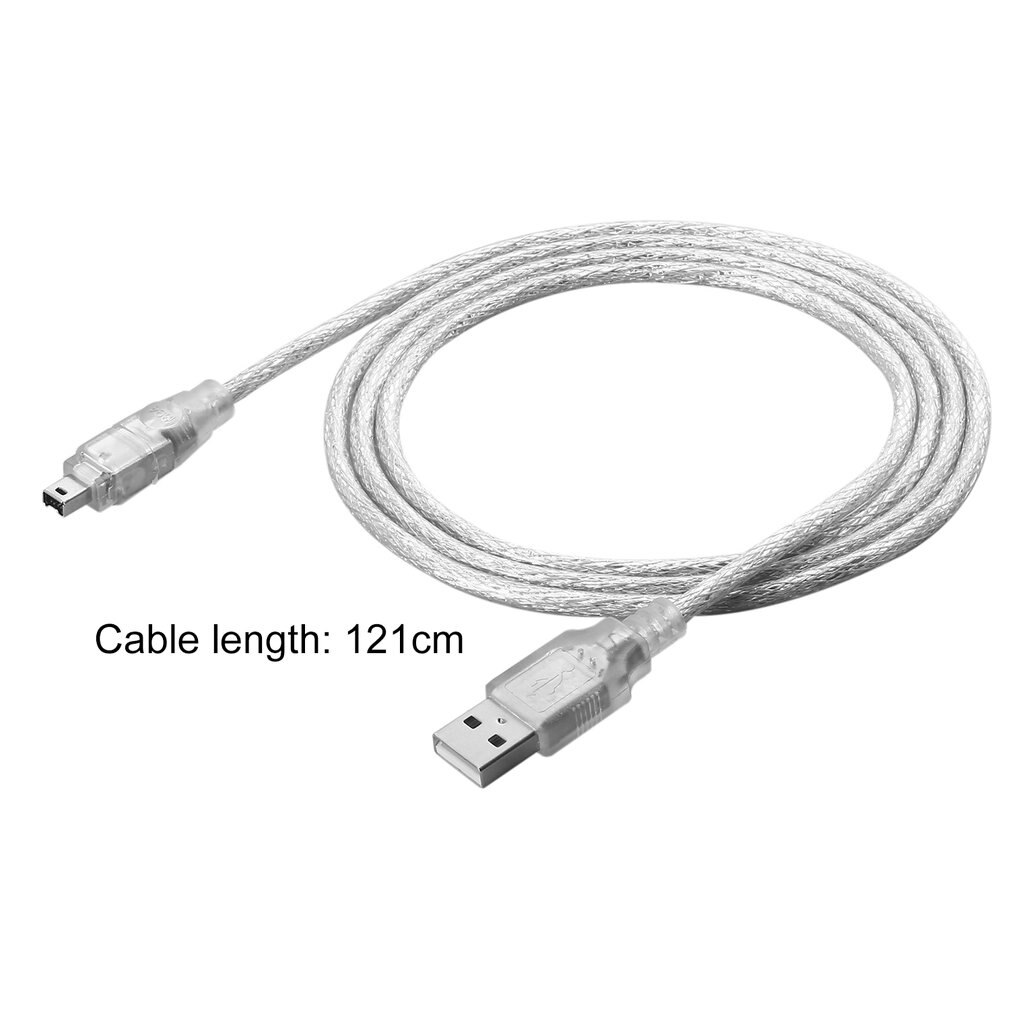 1.2m USB 2.0 mâle à Firewire iEEE 1394 4 broches mâle iLink adaptateur câble