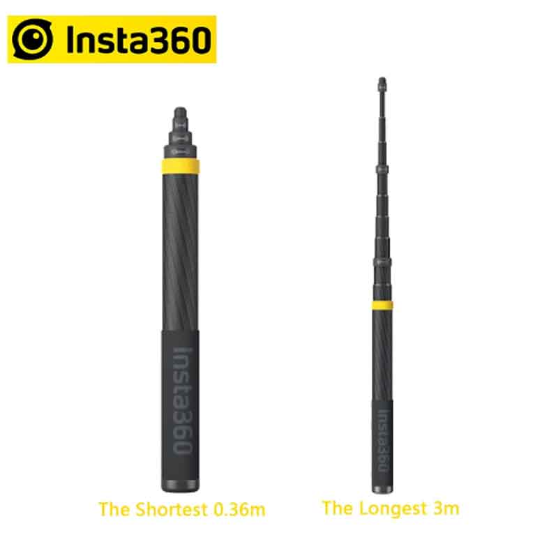 Insta360 Neue Version 3m Ultra-lange Extended Edition Carbon Faser Selfie Stick Zubehör Für Insta 360 EINE X2/EIN R/ONE X