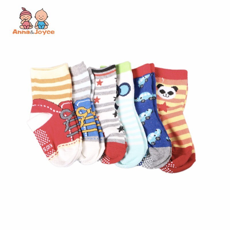 6 Paare/los niedrigsten preis Baby jungen socken Gemischte farben freundlicher socken 1-3 jahre