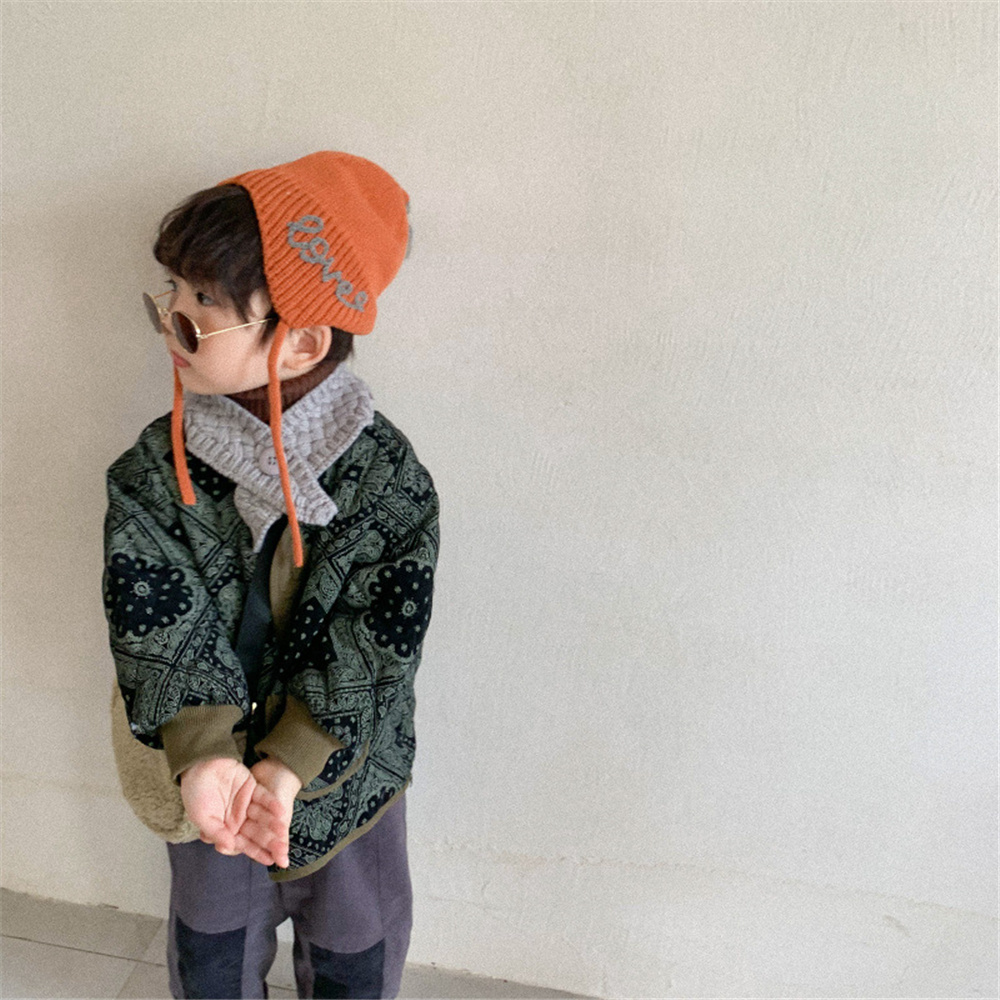 Abrigos acolchados retro de estilo coreano para niños y niñas, chaquetas gruesas y sueltas a la , 1-7 años, Otoño e Invierno: Green / 7 años