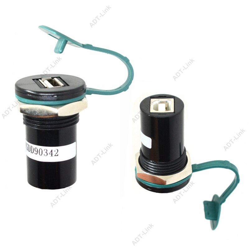 22mm mounting diameter USB 2.0 USB 3.0 USB B Type Convertor Socket 22mm USB Panel mount connector with Dust cover