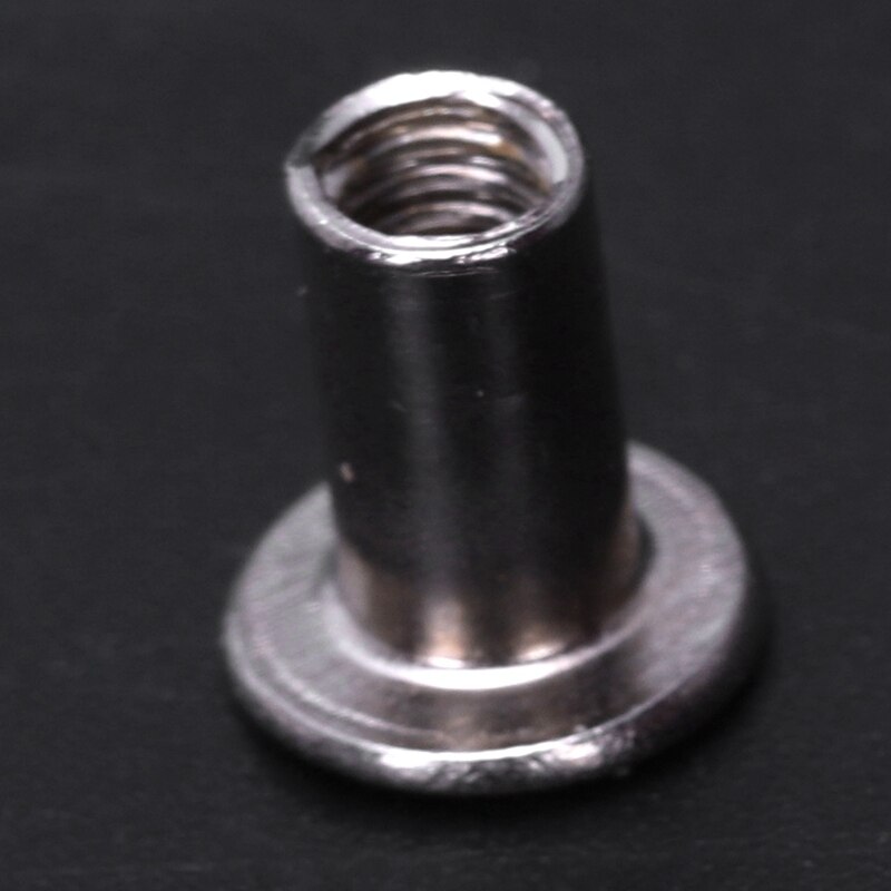 10Pcs Scrapbook 5mm x 8mm Nickel-Plated Binding Post Screw &amp; 10 Sets Leather Belt 5 x 6 mm Silver Screw Binding