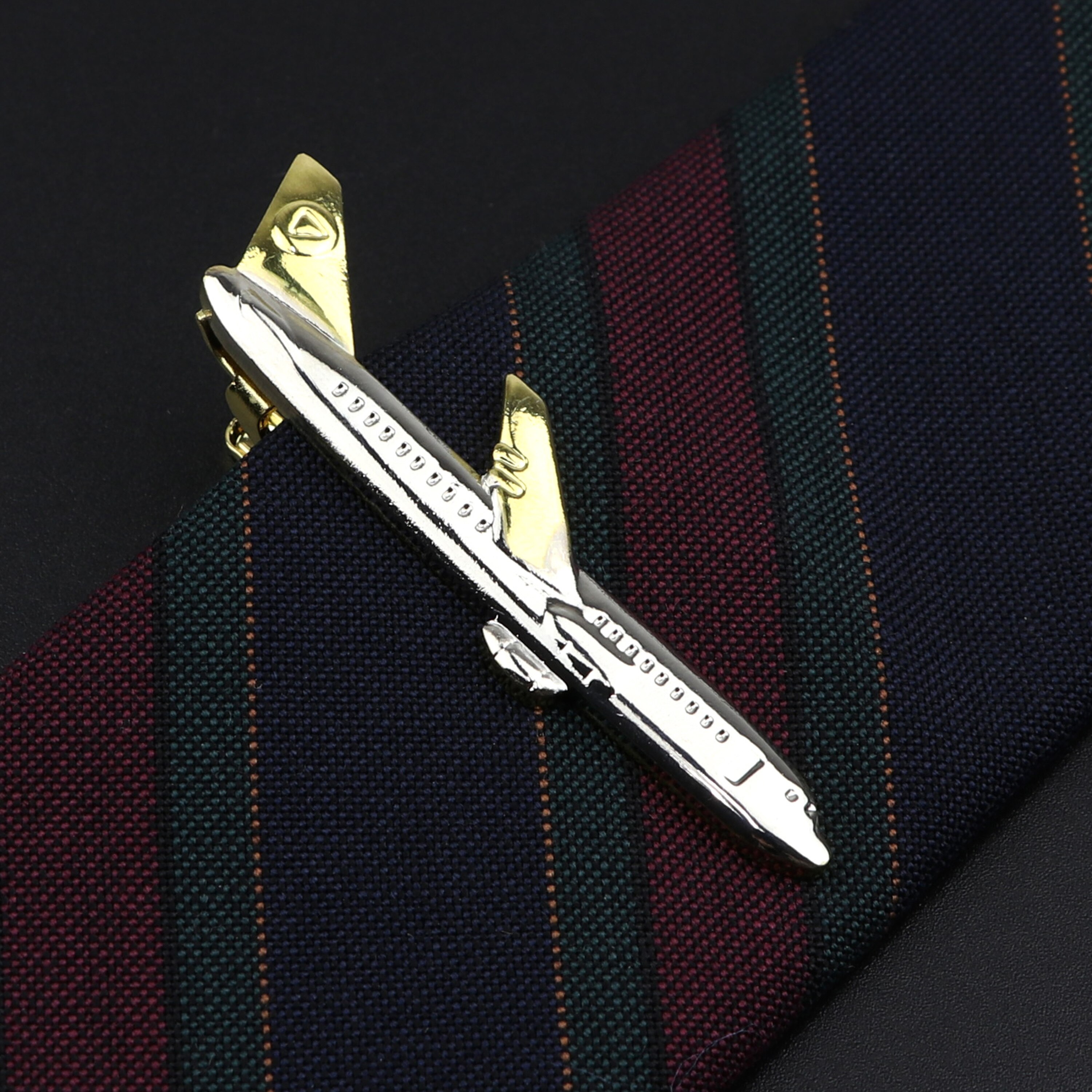 männer Klassische Krawatte Clip Gläser Fisch Flugzeug Gabel Löffel bilden Metall Chrom Edelstahl Stift Schließe Für Geschäft Corbata