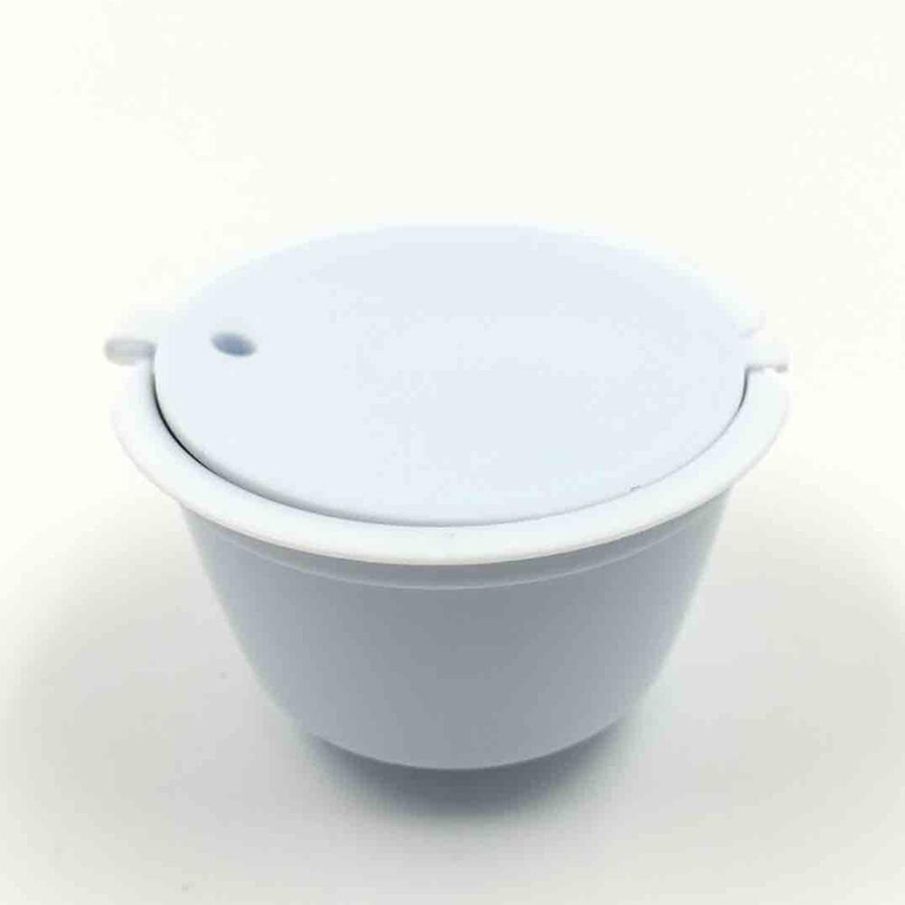 8 Colors Refillable Dolce Gusto Reusable Capsules Coffee Capsules Refill Coffee Fliter Compatible Nescafe Dolce Gusto Capsules: White