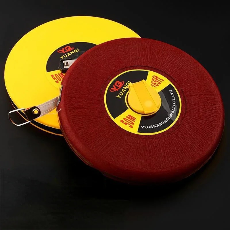 20M 30M 50M 100M Meetlint Metrische Ronde Glasvezel Lederen Tape Timmerman Afstand Meetgereedschap Meter Liniaal