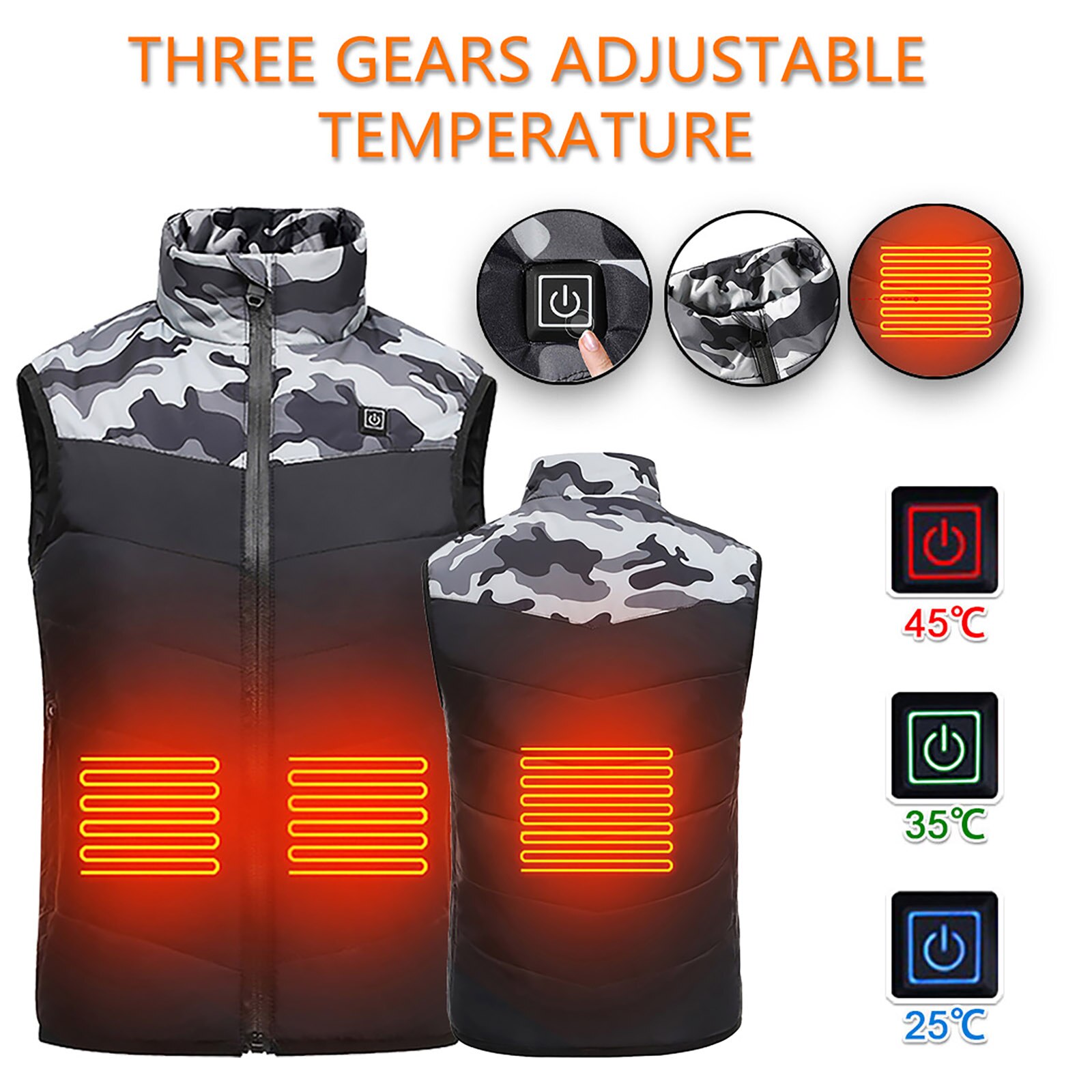 Revestimento aquecido usb térmico do revestimento do revestimento impermeável wintproof inverno aquecido para o miúdo, casaco de carregamento elétrico aquecido quente para o esqui