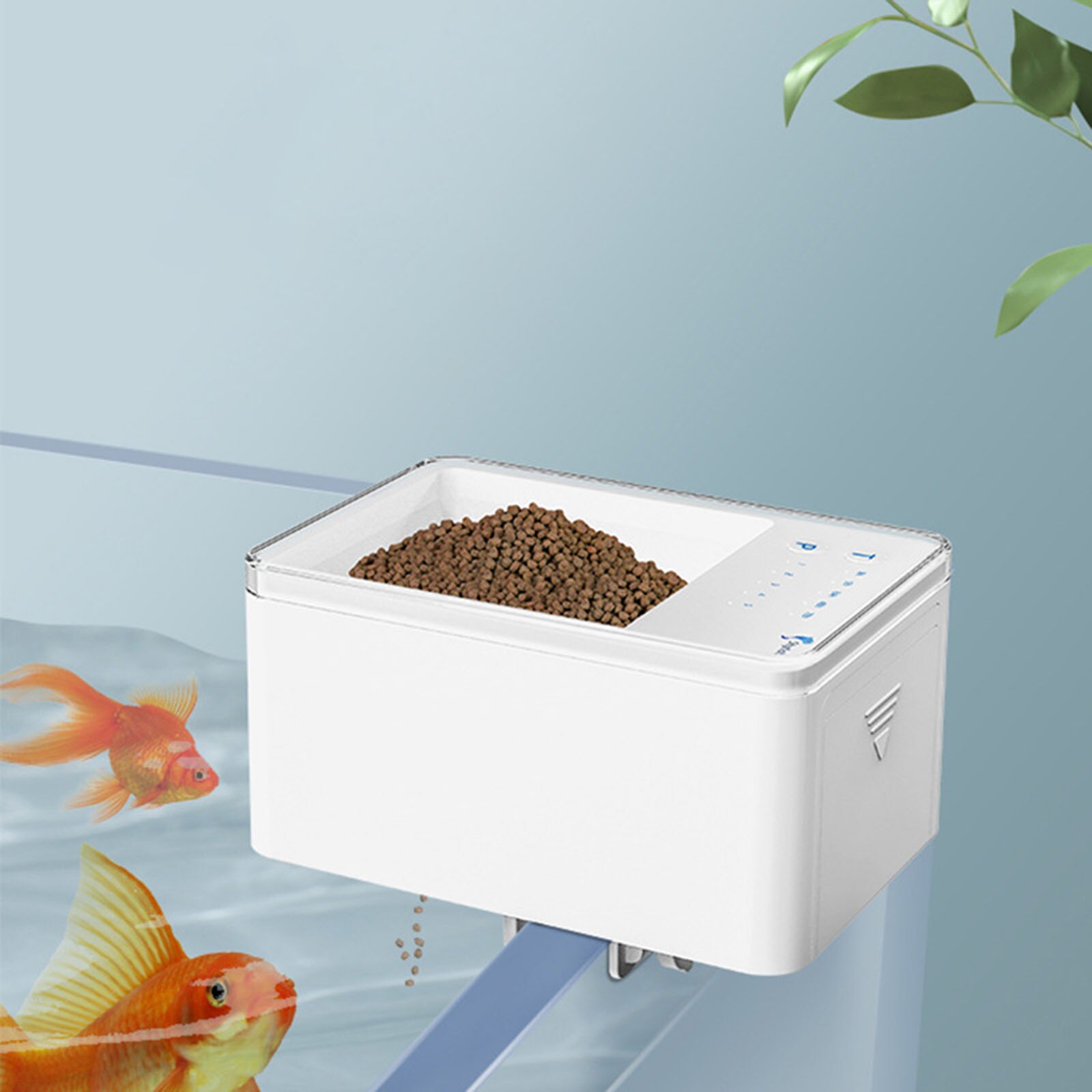 Automatic Fish Feeder Timed Aquarium Pond Intelligent Food Dispenser 70ml Auto Feeding on Holidays