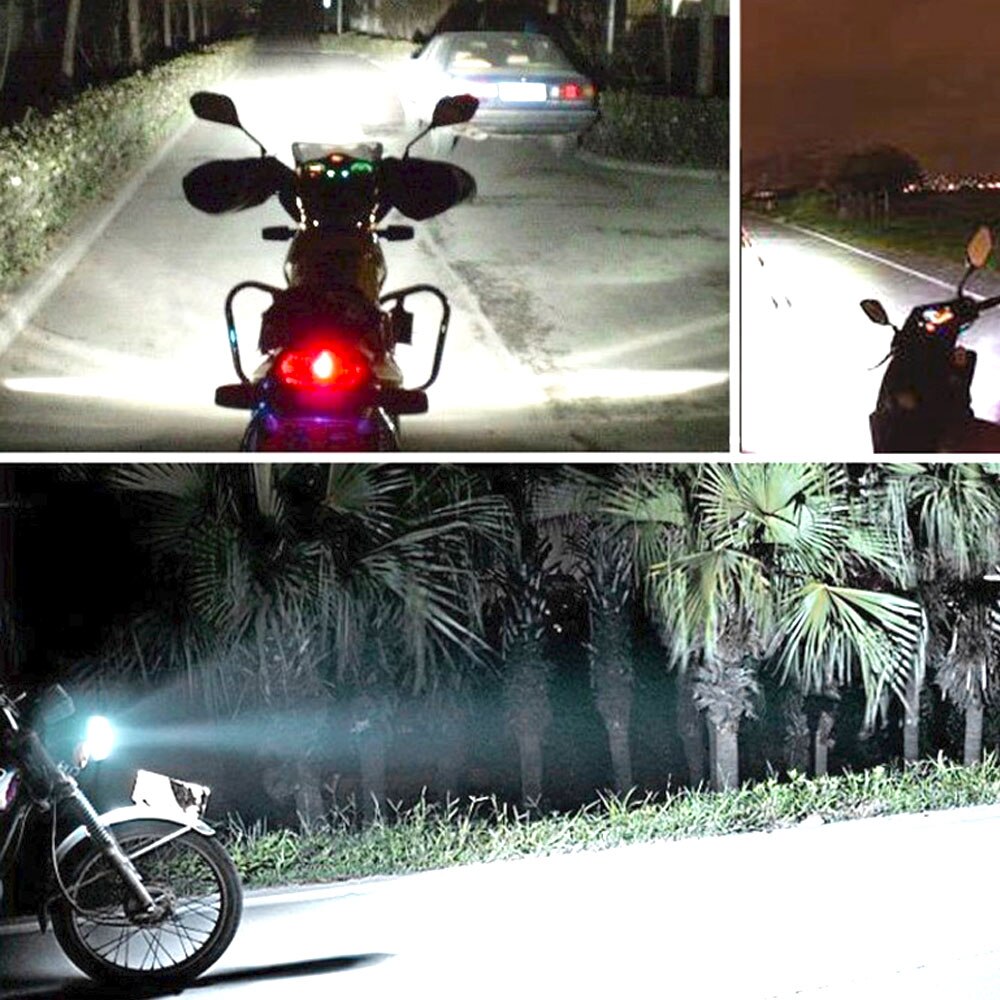 1 Set Motorfiets LED Koplamp H4 LED Lamp 3 COB Chips LED H4 HS1 PH7 H6 BA20D Lamp 40 W 4000Lm Super Bright AC DC 12-80 V