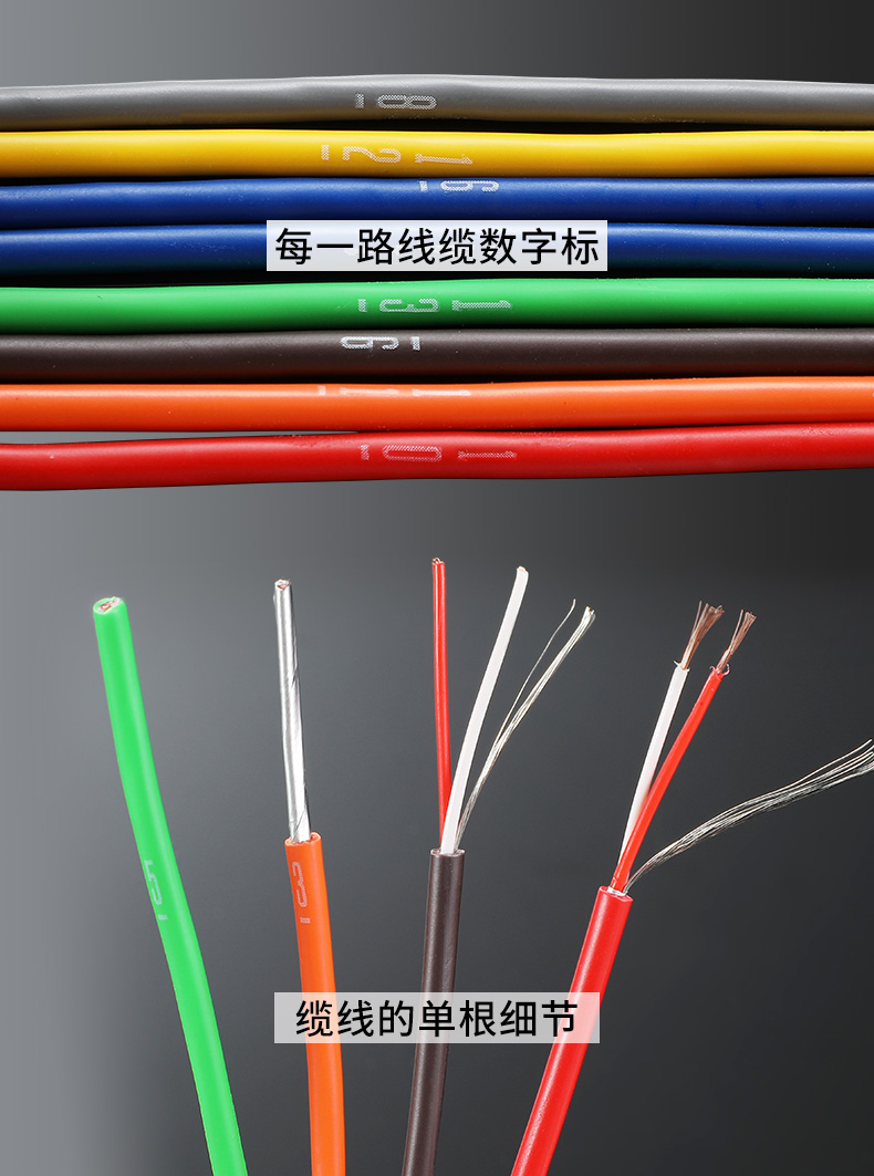 Multichannel Cable 2/4/8/12/16/24 Way Multi-core Audio Stage Signal Mixing XLR Male /Female Rainbow Cable ﻿