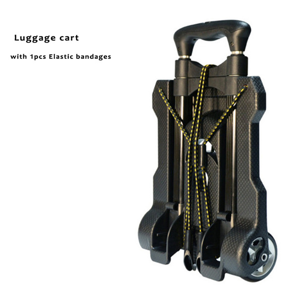 Opvouwbare Draagbare Trolley Mini Aluminium Bagage, Familie Reizen Winkelen Kleine Trolley Winkelwagen: With 1 bandages