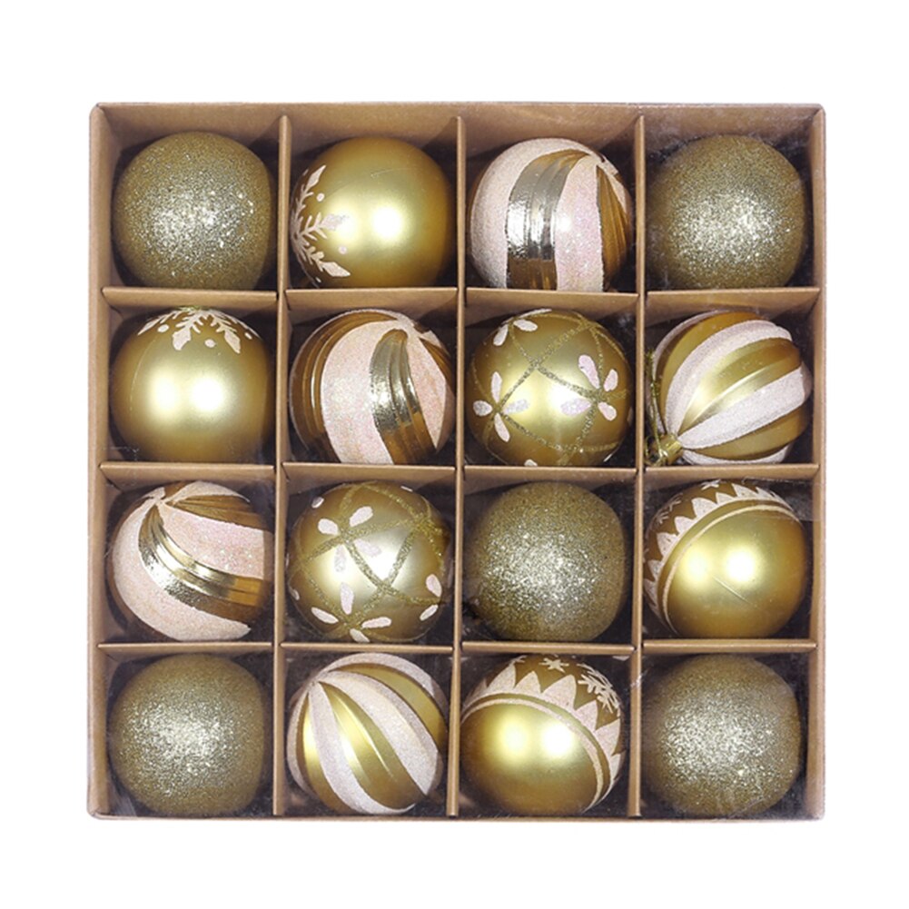 6cm glitter chic christmas joulupallo joulukoristeet korut roikkuu joulukuusen koristeet joulukoristeet kotiin: G