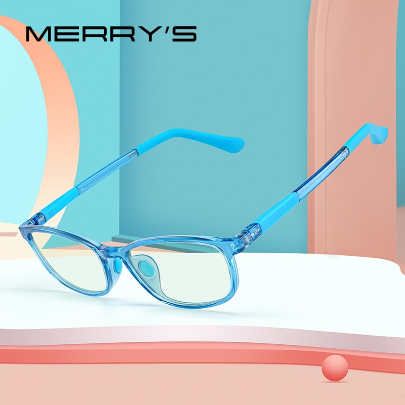 MERRYS Anti Blue Ray Light Blocking Glasses For Children Kids Boy Girl Age 3-15 Computer Gaming Blue Ray Glasses S7002
