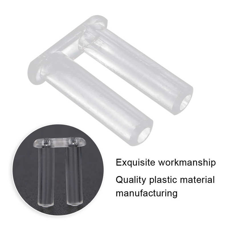 Accesorios de equipo para gafas sin montura, hebilla de plástico para reparación de anteojos, 200 piezas