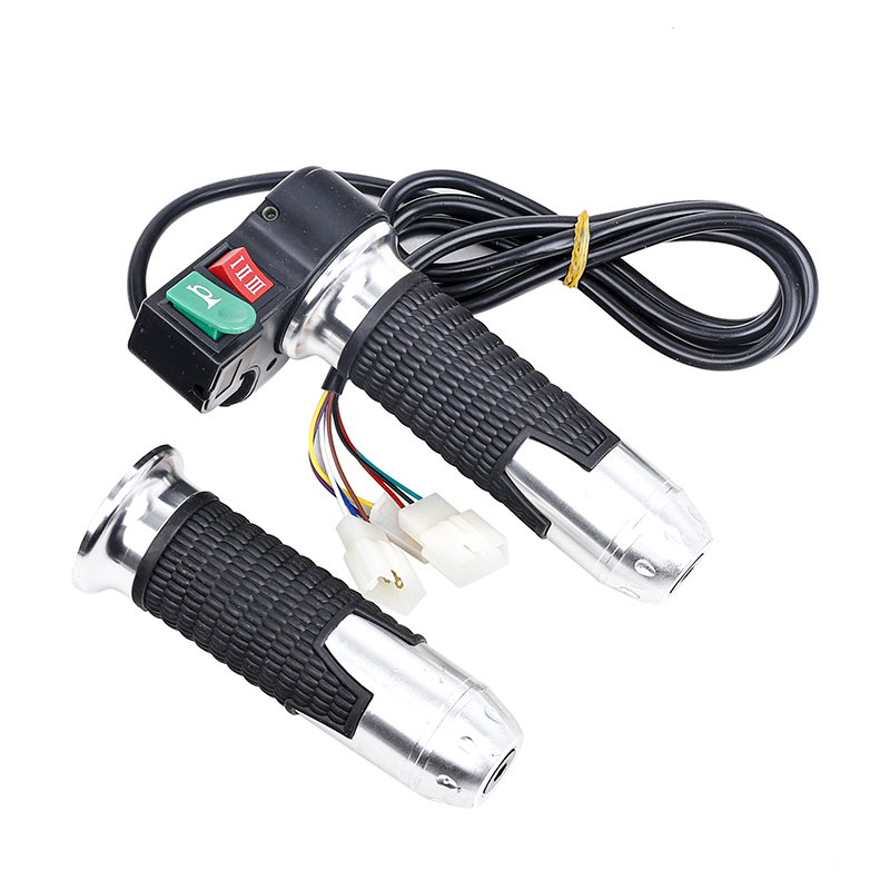Electric Bicycle/Scooter/Motorcycle Aluminum Alloy Rolling Handle Set Speed Gas Handle/Throttle/Accelerator: Yellow