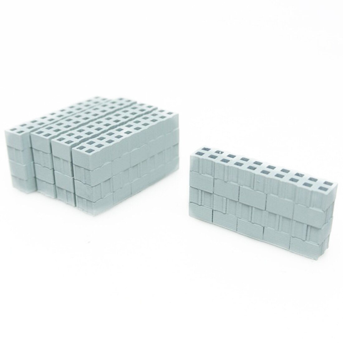 5Pcs 1:87 HO Scale Train Model Simulation Long Bricks DIY Sand Table Building Materials: 1